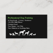 Dog Trainer And Obedience Theme Business Cards 名刺 (正面)