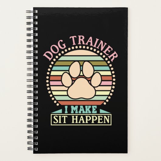 Dog Trainer I Make Sit Happen プランナー手帳 (正面)