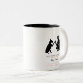 Dog trainer  Two-Tone coffee mug ツートーンマグカップ (正面右)