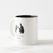 Dog trainer  Two-Tone coffee mug ツートーンマグカップ (正面左)