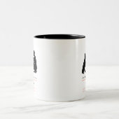 Dog trainer  Two-Tone coffee mug ツートーンマグカップ (中央)