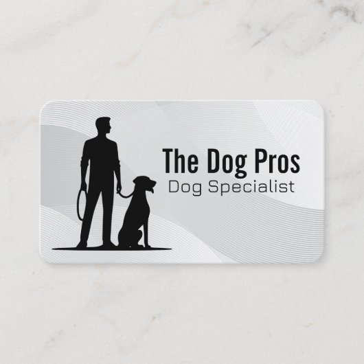Dog Trainer with His Pet 名刺 (正面)