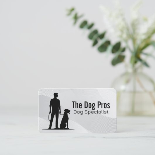 Dog Trainer with His Pet 名刺 (スタンド正面)