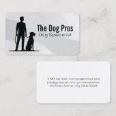 Dog Trainer with His Pet 名刺 (正面/裏面)
