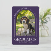 Dog Training School Pet Photo Plum Graduation  案内状 (スタンド正面)