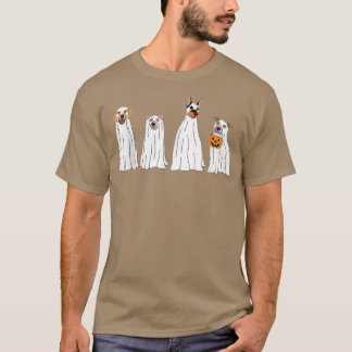 Dog Treat Or Treating Pajamas Jackolantern Ghost H Tシャツ