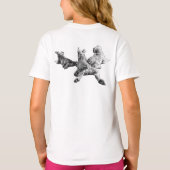 Dog Trio T-Shirt – Realistic Back View Tシャツ (裏面)