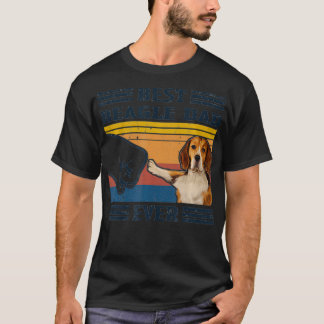 Dog Vintage Best Beagle Dad Ever Father's Day  Tシャツ