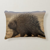 Dog vs. Porcupine Accent Pillow アクセントクッション (正面)