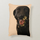 Dog vs. Porcupine Accent Pillow アクセントクッション (裏面(縦))