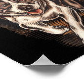 Dog Waking Professional Dog Walker Hat Graphic  ポスター (角)