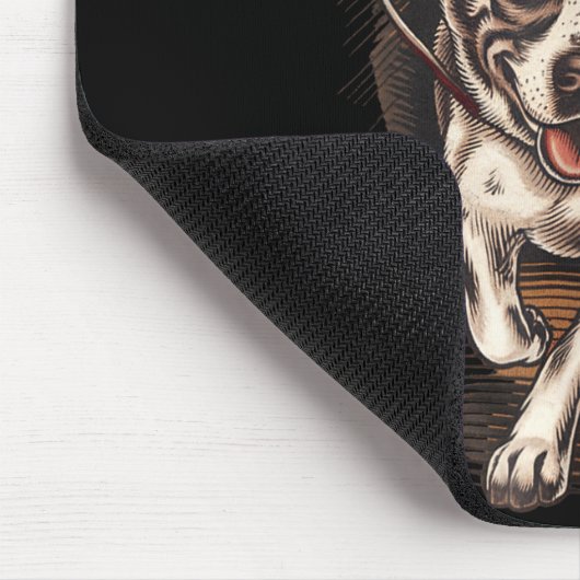 Dog Waking Professional Dog Walker Hat Graphic  マウスパッド (コーナー)