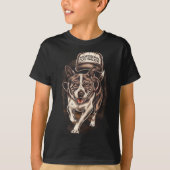 Dog Waking Professional Dog Walker Hat Graphic  Tシャツ (正面)