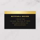 Dog Walker Black And Gold 名刺 (裏面)