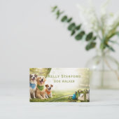 Dog Walker  Business Card 名刺 (スタンド正面)