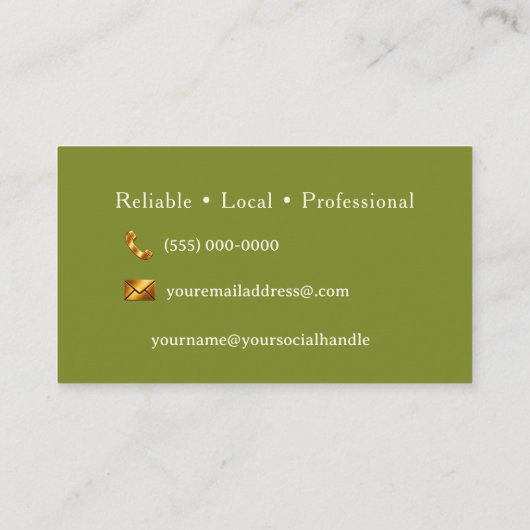 Dog Walker  Business Card 名刺 (裏面)