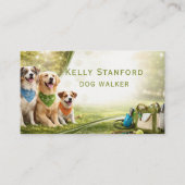 Dog Walker  Business Card 名刺 (正面)