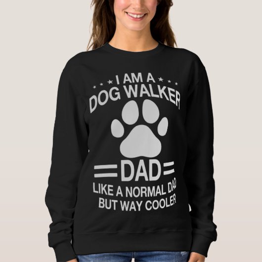 Dog Walker Dad Saying Dog Trainer Men スウェットシャツ (正面)