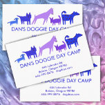 Dog Walker Groomer Boarding Colorful Funny Puppy  名刺<br><div class="desc">Check out these cute colorful funny dogs! drawn by me. Makes a great business card for groomers, vets, dog boarding, dog walkers and more! Check my shop for more or let me know if you'd like something custom. Single-sided perfect for posting on bulletin boards. Add text or images to the...</div>
