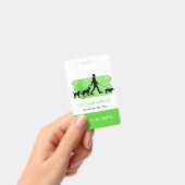 Dog walker / Pet Care Sitting バッジ (手持ち)