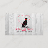 Dog walker / Pet Care Sitting 名刺 (正面)