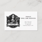 Dog Walker Pet Sitter Business Card 名刺 (正面)