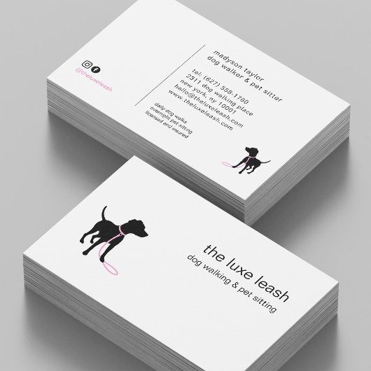 Dog Walker Pet Sitter Groomer | Custom Pet Care 名刺