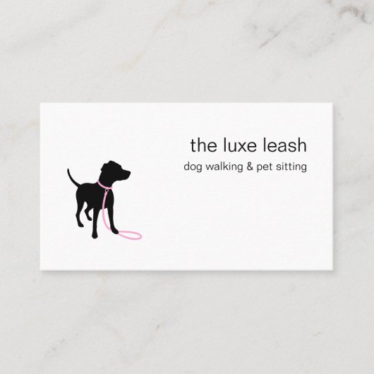 Dog Walker Pet Sitter Groomer | Custom Pet Care 名刺 (正面)