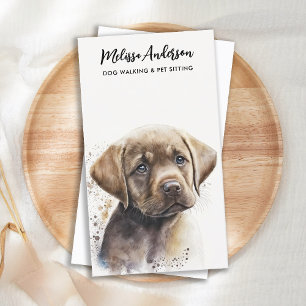 Dog Walker Pet Sitter Puppy Labrador Retriever 名刺