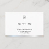 Dog Walker, Trainer, Obedience, Agility, Groomer 名刺 (裏面)