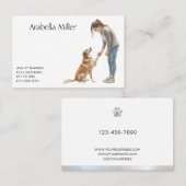 Dog Walker, Trainer, Obedience, Agility, Groomer 名刺 (正面/裏面)