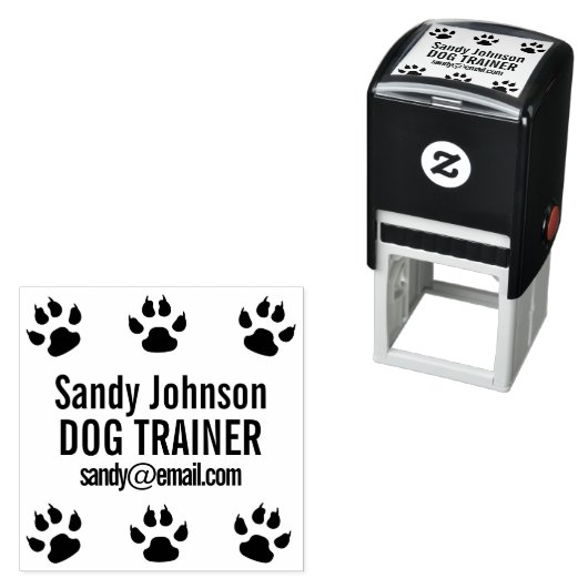 Dog Walker Trainer Vet Pet Business Customized セルフインキングスタンプ (インサイチュ)