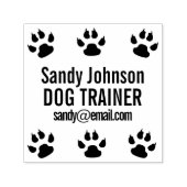 Dog Walker Trainer Vet Pet Business Customized セルフインキングスタンプ (デザイン)