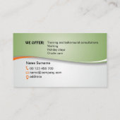 Dog walking and training services 名刺 (裏面)