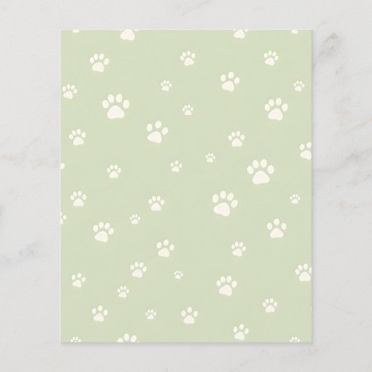 Dog Walking Pet Sitting Custom チラシ (裏面)