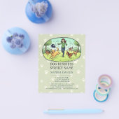 Dog Walking Pet Sitting Custom チラシ (シングル)