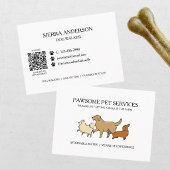 Dog Walking Pet Sitting QR Code 名刺