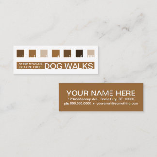 DOG WALKSお客様の感謝モダン（正方形） ロイヤリティカード