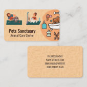 Dog Wash Shower Grooming | Animal Care 名刺 (正面/裏面)