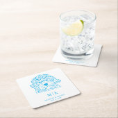 Dog Wedding スクエアペーパーコースター (インサイチュ)