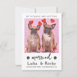 Dog Wedding Invitation セーブザデート