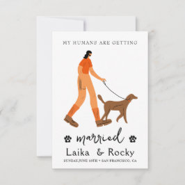 Dog Wedding Invitation セーブザデート