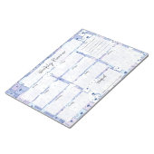 Dog Weeklyプランナーメモ帳 ノートパッド (アングル)