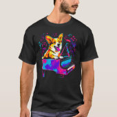 Dog Welsh Corgi Pianist Tシャツ (正面)