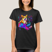 Dog Welsh Corgi Pianist Tシャツ (正面)