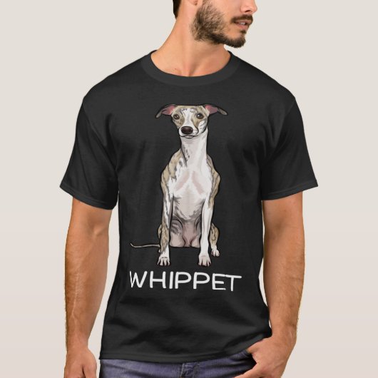 Dog Whippet Tシャツ (正面)
