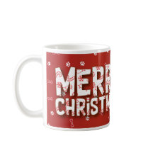 Dog Wishing you Merry Christmas Mug