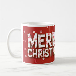 Dog Wishing you Merry Christmas Mug コーヒーマグカップ