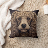 Dog with curls クッション (ブランケット)