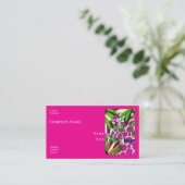 Dog with Pink Dots Company Business Cards 名刺 (スタンド正面)